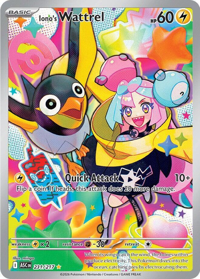 Iono's Wattrel - 231/217 - ME: Ascended Heroes (ASC) - Illustration Rare - Holofoil - Pokemon TCG Card