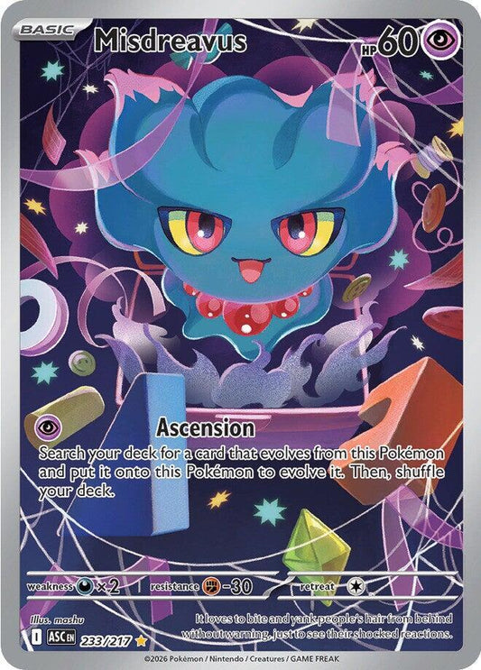 Misdreavus - 233/217 - ME: Ascended Heroes (ASC) - Illustration Rare