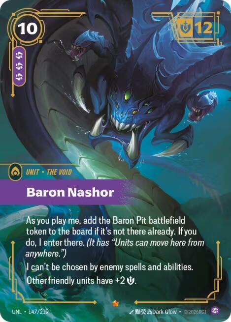 Baron Nashor - 147/219 - Unleashed (UNL) - Foil - Riftbound TCG Card
