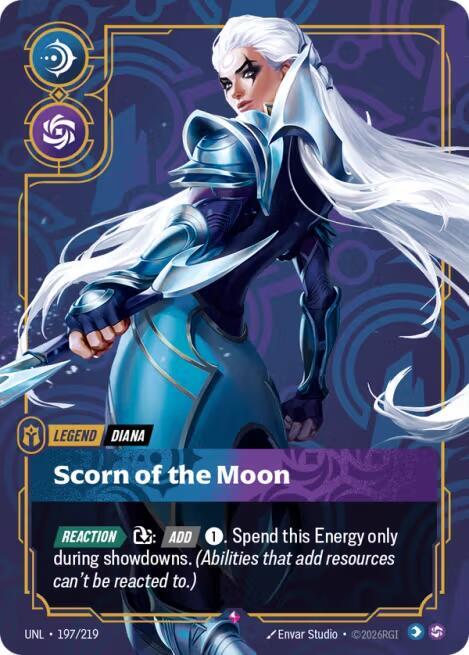 Diana, Scorn of the Moon - 197/219 - Unleashed (UNL) - Foil - Riftbound TCG Card