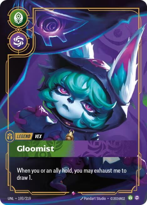 Vex, Gloomist - 193/219 - Unleashed (UNL) - Foil - Riftbound TCG Card