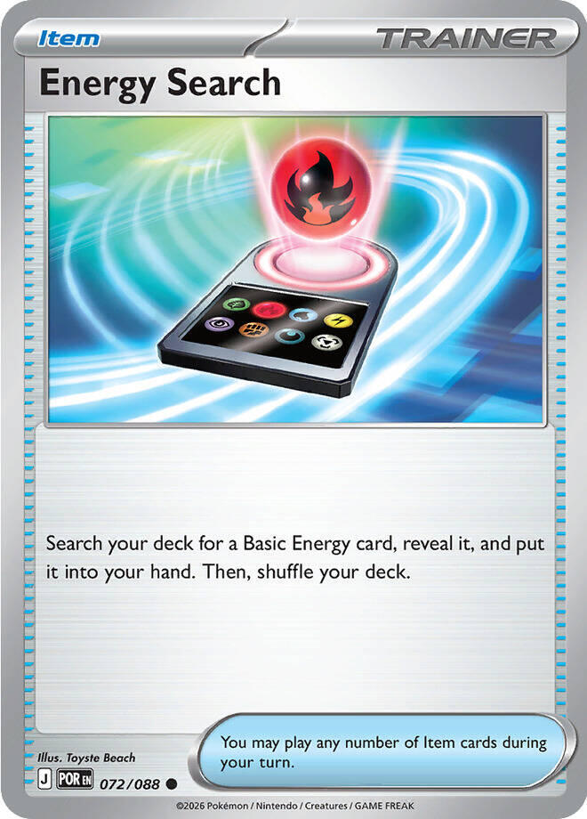 Energy Search - 072/088 - ME03: Perfect Order (POR) - Normal - Pokemon TCG Card