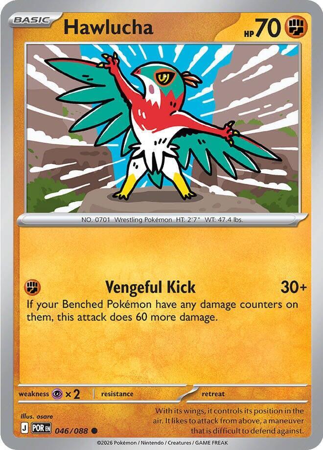 Hawlucha - 046/088 - ME03: Perfect Order (POR) - Normal - Pokemon TCG Card