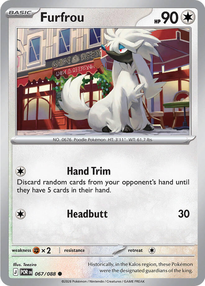 Furfrou - 067/088 - ME03: Perfect Order (POR) - Normal - Pokemon TCG Card