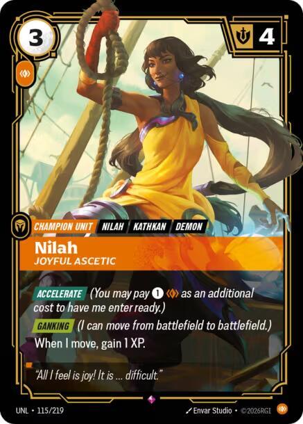 Nilah, Joyful Ascetic - 115/219 - Unleashed (UNL) - Foil - Riftbound TCG Card