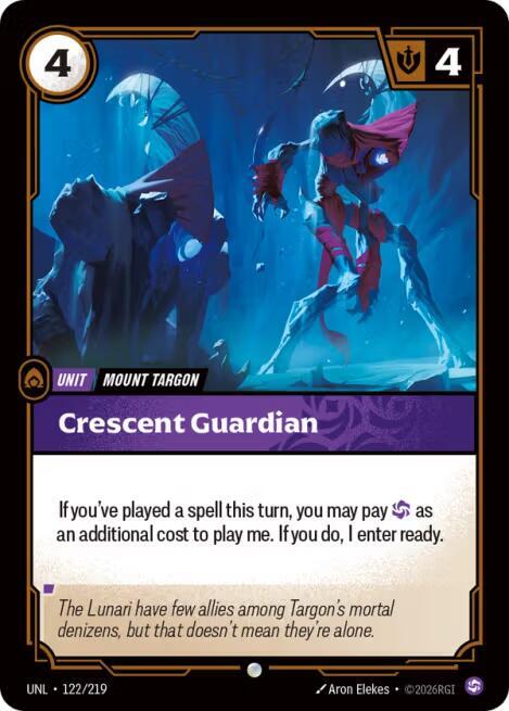 Crescent Guardian - 122/219 - Unleashed (UNL) - Foil - Riftbound TCG Card
