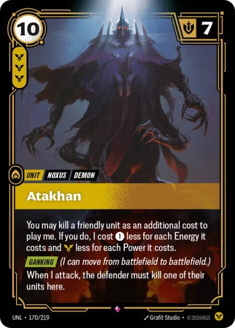 Atakhan - 170/219 - Unleashed (UNL) - Foil - Riftbound TCG Card