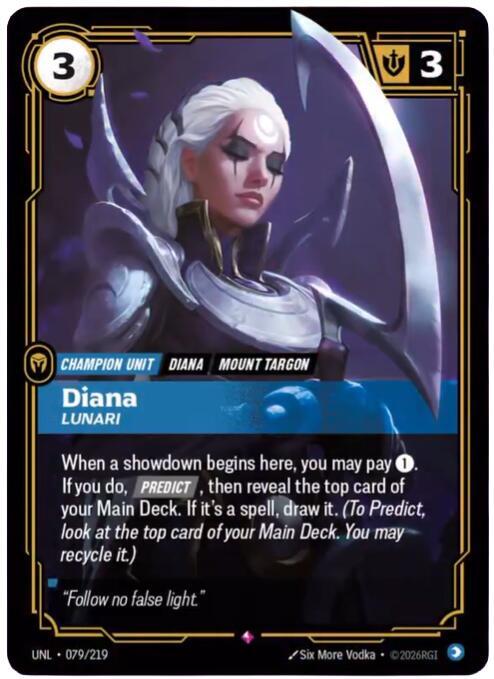 Diana, Lunari - 079/219 - Unleashed (UNL) - Foil - Riftbound TCG Card