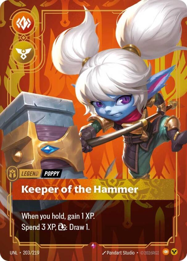 Poppy, Keeper of the Hammer - 203/219 - Unleashed (UNL) - Foil - Riftbound TCG Card