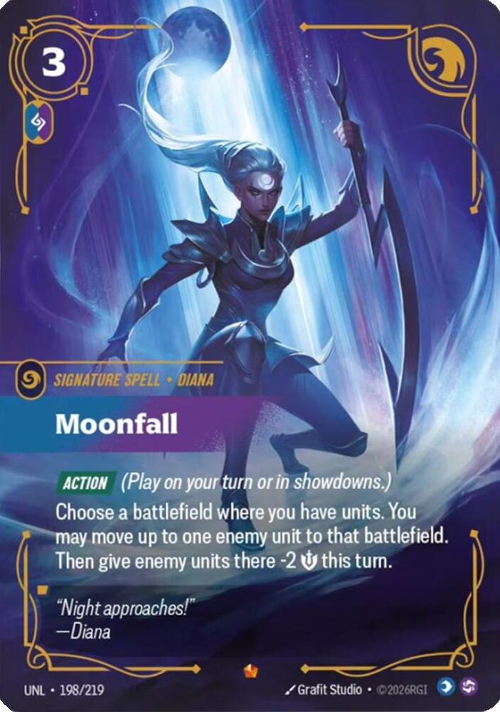 Moonfall - 198/219 - Unleashed (UNL) - Foil - Riftbound TCG Card