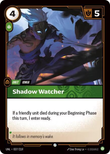 Shadow Watcher - 037/219 - Unleashed (UNL) - Foil - Riftbound TCG Card