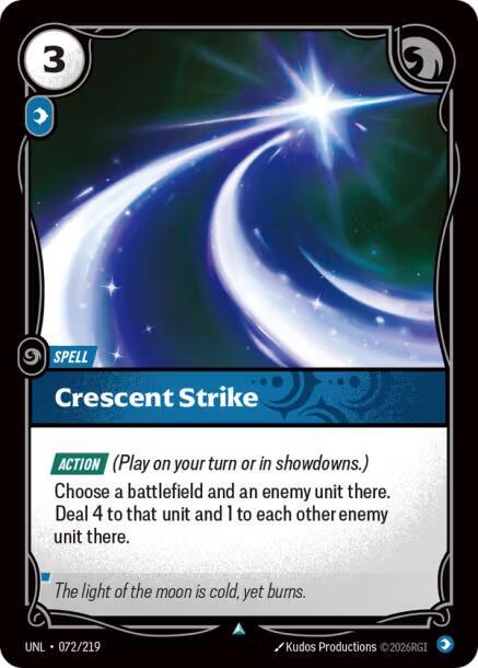 Crescent Strike - 072/219 - Unleashed (UNL) - Normal - Riftbound TCG Card