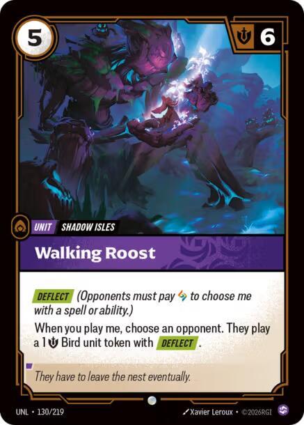 Walking Roost - 130/219 - Unleashed (UNL) - Normal - Riftbound TCG Card