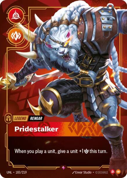 Rengar, Pridestalker - 183/219 - Unleashed (UNL) - Foil - Riftbound TCG Card