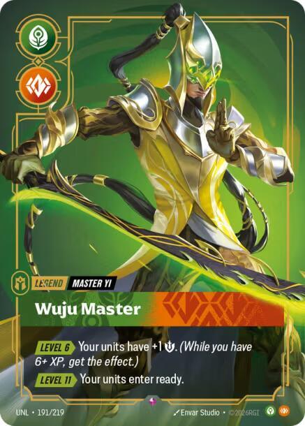 Master Yi, Wuju Master - 191/219 - Unleashed (UNL) - Foil - Riftbound TCG Card