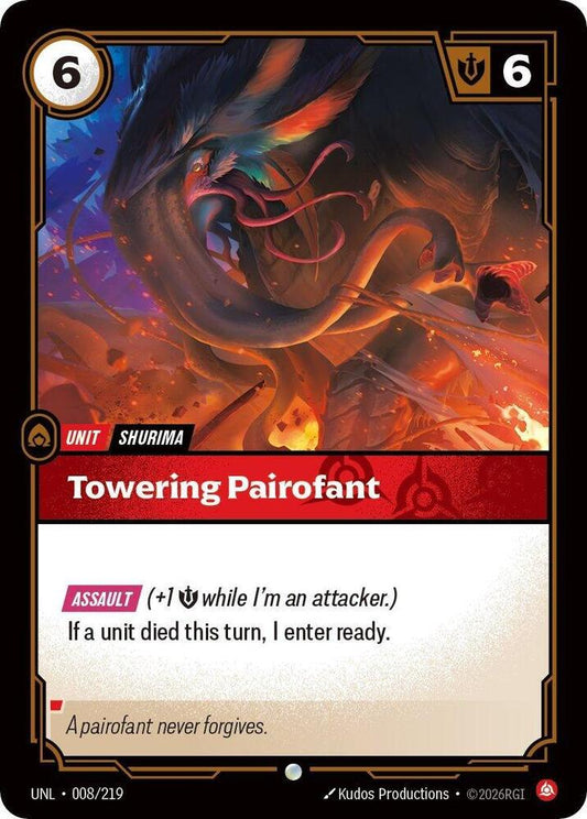 Towering Pairofant - 008/219 - Unleashed (UNL) - Normal - Riftbound TCG Card
