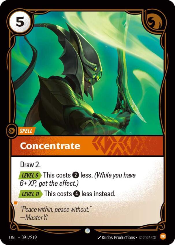 Concentrate - 091/219 - Unleashed (UNL) - Normal - Riftbound TCG Card