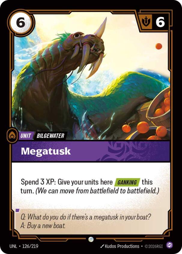 Megatusk - 126/219 - Unleashed (UNL) - Normal - Riftbound TCG Card
