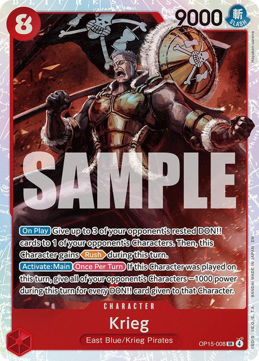 Krieg (OP15-008) - OP15-008 - Adventure on Kami's Island (OP15) - Foil - One Piece TCG Card