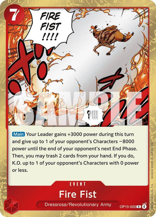 Fire Fist - OP15-020 - Adventure on Kami's Island (OP15) - Foil - One Piece TCG Card