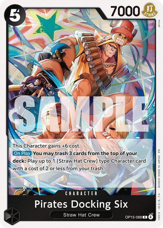 Pirates Docking Six - OP15-088 - Adventure on Kami's Island (OP15) - Foil - One Piece TCG Card