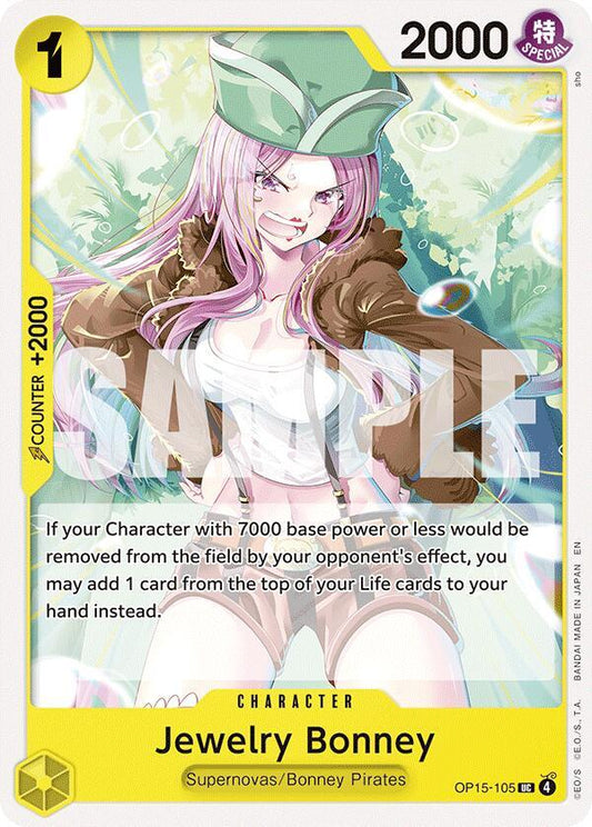 Jewelry Bonney (OP15-105) - OP15-105 - Adventure on Kami's Island (OP15) - Normal - One Piece TCG Card