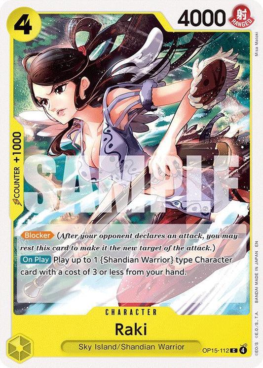 Raki - OP15-112 - Adventure on Kami's Island (OP15) - Normal - One Piece TCG Card