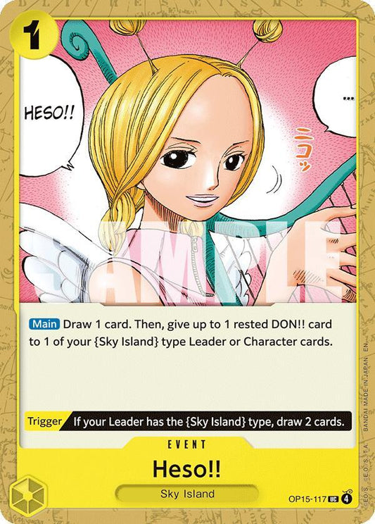 Heso!! - OP15-117 - Adventure on Kami's Island (OP15) - Normal - One Piece TCG Card