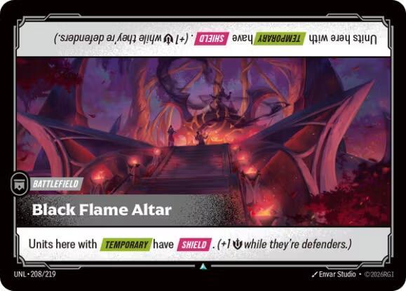 Black Flame Altar - 208/219 - Unleashed (UNL) - Normal - Riftbound TCG Card