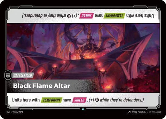 Black Flame Altar - 208/219 - Unleashed (UNL) - Normal - Riftbound TCG Card