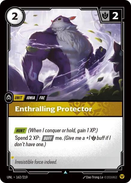 Enthralling Protector - 162/219 - Unleashed (UNL) - Normal - Riftbound TCG Card