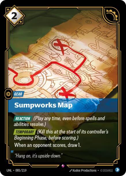 Sumpworks Map - 085/219 - Unleashed (UNL) - Foil - Riftbound TCG Card