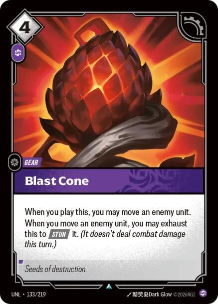 Blast Cone - 133/219 - Unleashed (UNL) - Normal - Riftbound TCG Card