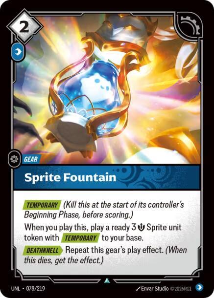 Sprite Fountain - 078/219 - Unleashed (UNL) - Foil - Riftbound TCG Card