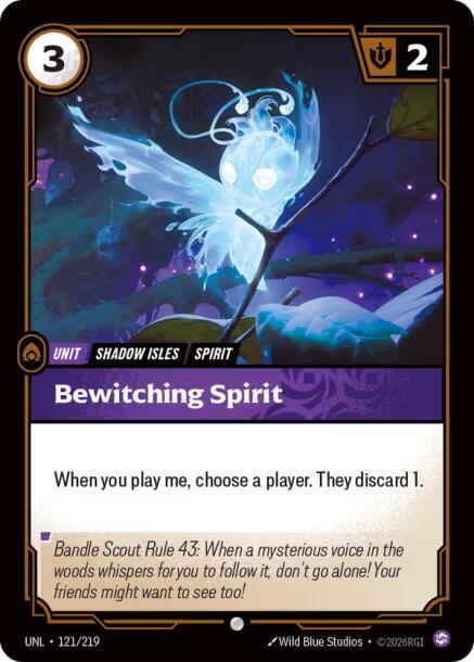 Bewitching Spirit - 121/219 - Unleashed (UNL) - Normal - Riftbound TCG Card
