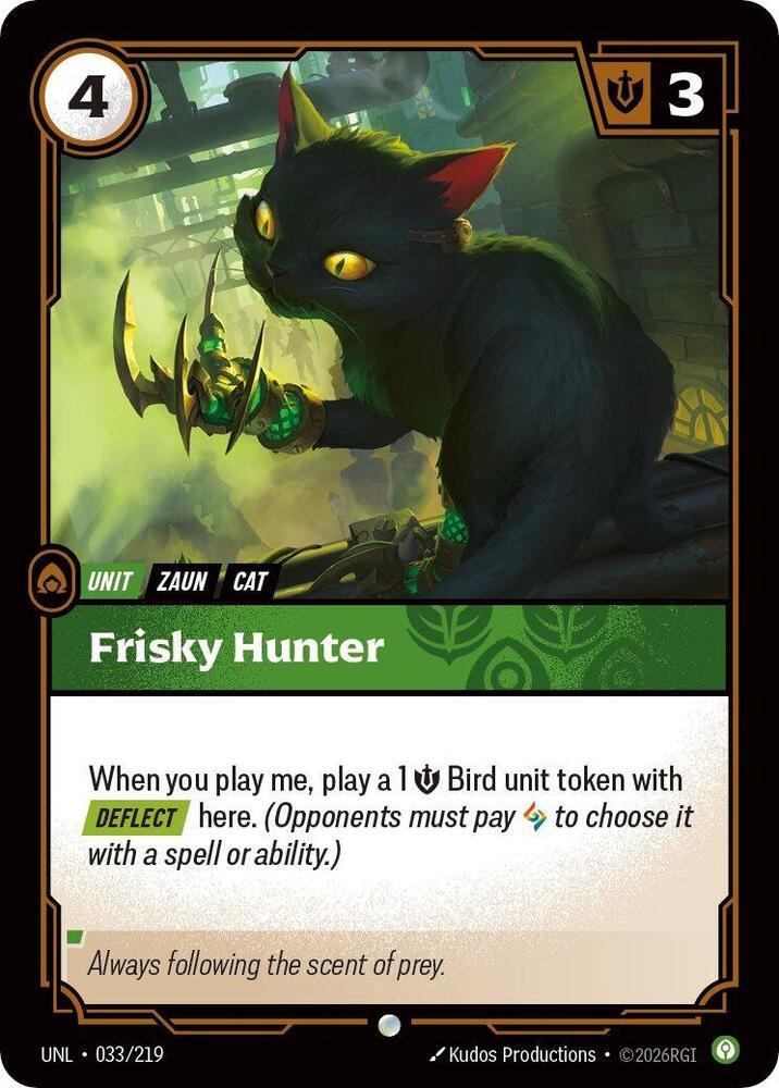 Frisky Hunter - 033/219 - Unleashed (UNL) - Normal - Riftbound TCG Card