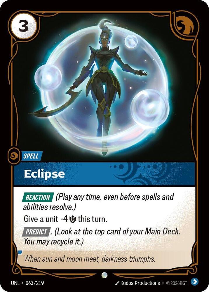 Eclipse - 063/219 - Unleashed (UNL) - Normal - Riftbound TCG Card