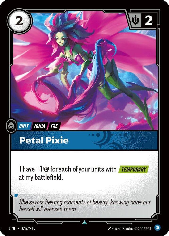 Petal Pixie - 076/219 - Unleashed (UNL) - Normal - Riftbound TCG Card