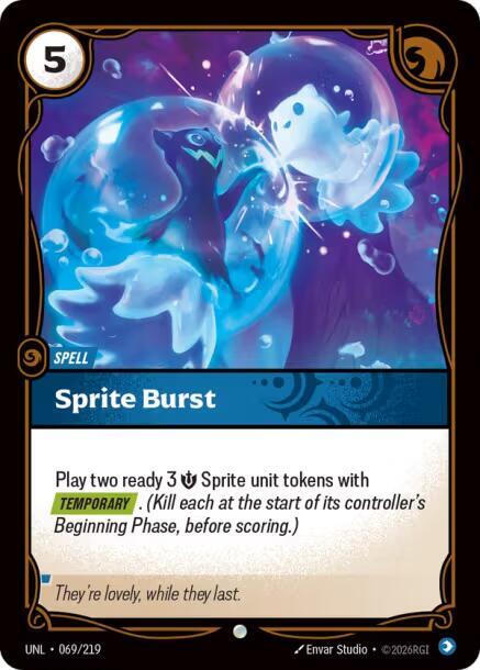 Sprite Burst - 069/219 - Unleashed (UNL) - Foil - Riftbound TCG Card