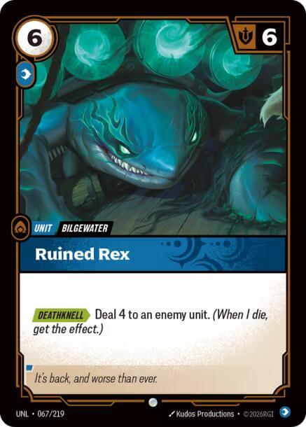 Ruined Rex - 067/219 - Unleashed (UNL) - Normal - Riftbound TCG Card