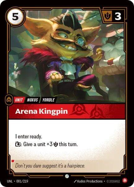 Arena Kingpin - 001/219 - Unleashed (UNL) - Normal - Riftbound TCG Card