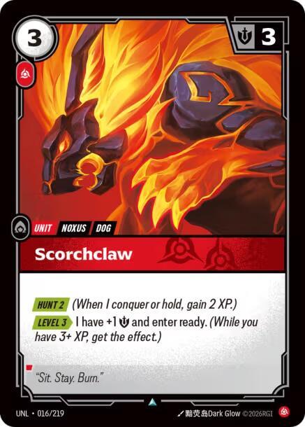 Scorchclaw - 016/219 - Unleashed (UNL) - Normal - Riftbound TCG Card