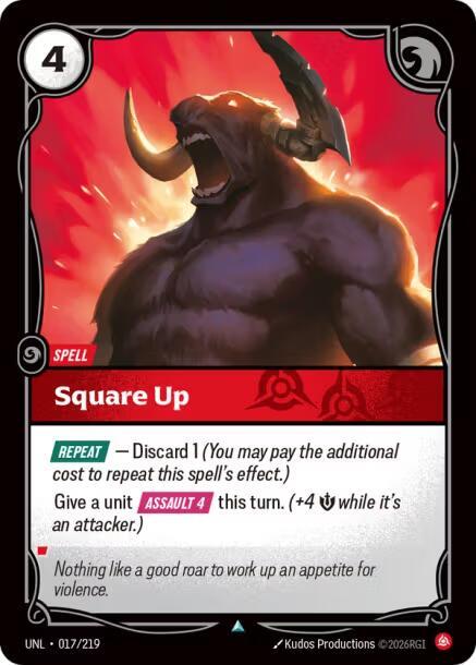 Square Up - 017/219 - Unleashed (UNL) - Normal - Riftbound TCG Card