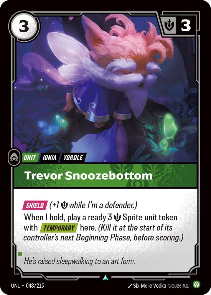 Trevor Snoozebottom - 048/219 - Unleashed (UNL) - Normal - Riftbound TCG Card