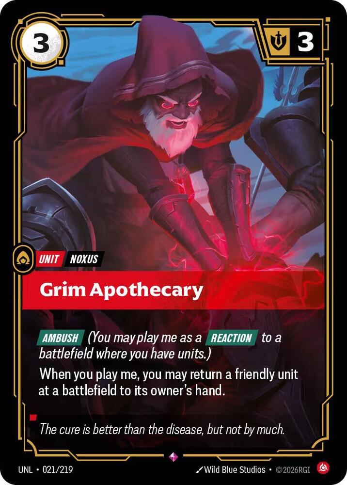 Grim Apothecary - 021/219 - Unleashed (UNL) - Foil - Riftbound TCG Card