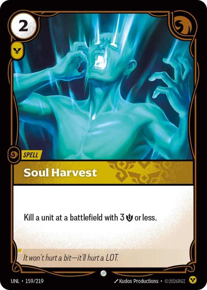Soul Harvest - 159/219 - Unleashed (UNL) - Foil - Riftbound TCG Card