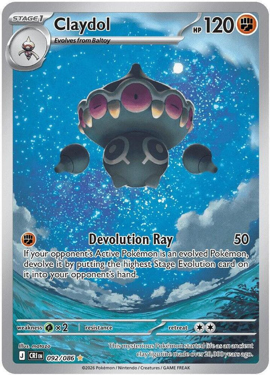 Claydol - 092/086 - ME04: Chaos Rising (CRI) - Illustration Rare