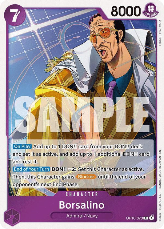 Borsalino - OP16-073 - The Time of Battle (OP16) - Foil - One Piece TCG Card