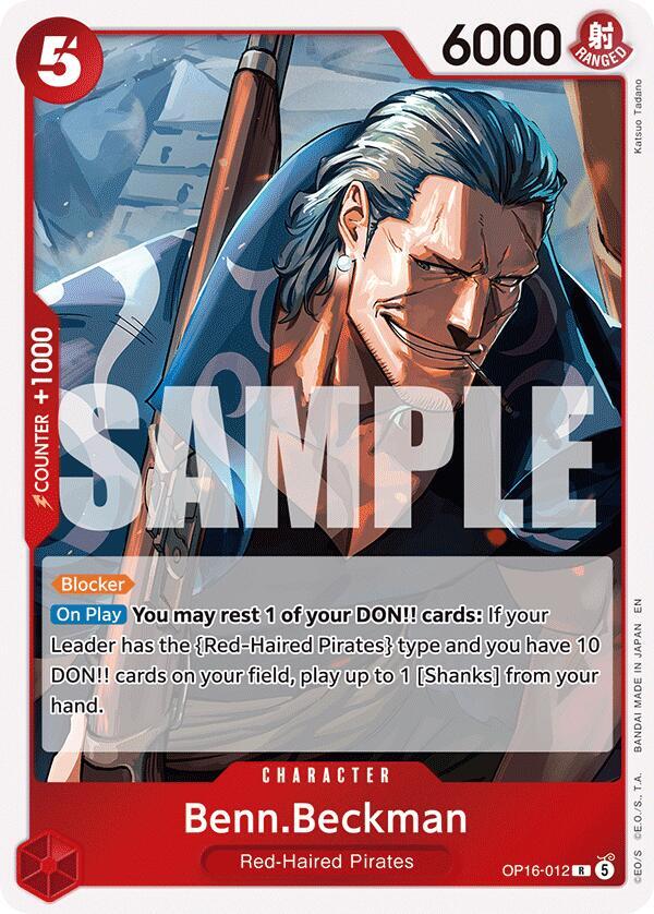Benn.Beckman - OP16-012 - The Time of Battle (OP16) - Foil - One Piece TCG Card