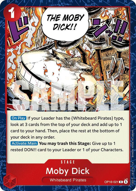 Moby Dick - OP16-021 - The Time of Battle (OP16) - Foil - One Piece TCG Card